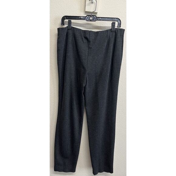 J. Jill Ponte Knit Slim Leg Pull On Pants Size M Heather Gray Charcoal - Picture 10 of 11